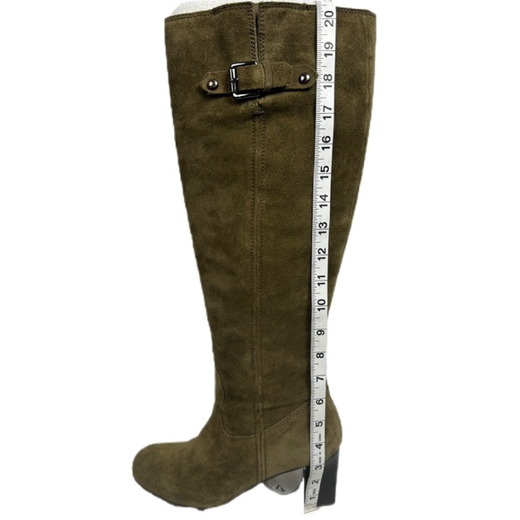 Michael Kors/ Burke/Olive/ Genuine Suede Knee High Boots - Picture 9 of 16